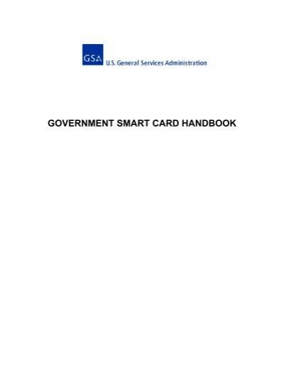 government smart card handbook|government employee verification card.